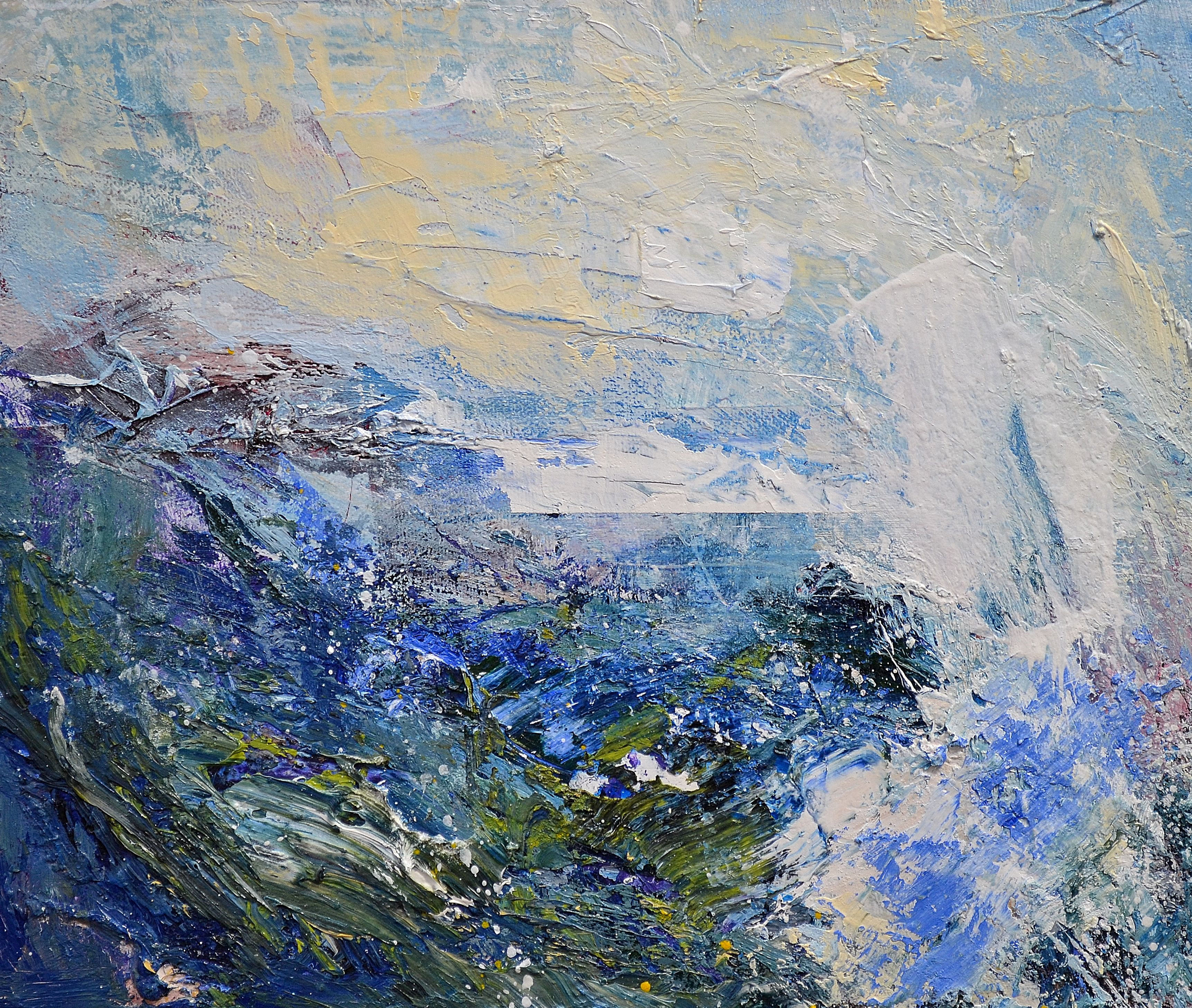 'Seaweed, Cove, Breaking Wave' by artist Matthew Bourne